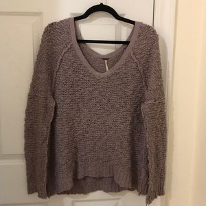 Free People purple knit sweater, size XS